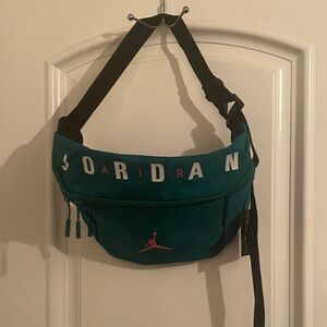 Jordan Teal and Pink large women's belt Bag